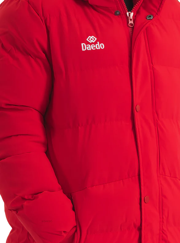 LONG PUFFER JACKET RED - Image 2