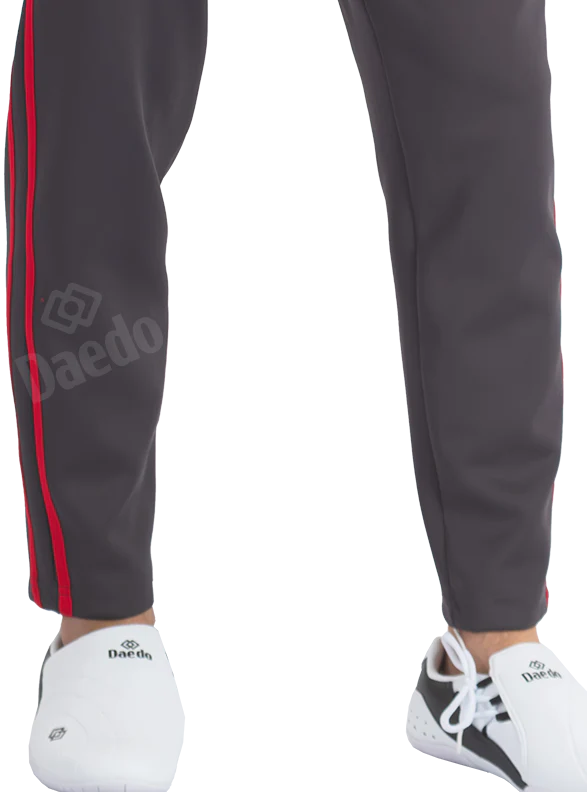 SLIM FIT TRACKSUIT WHITE/RED/GREY - Image 4