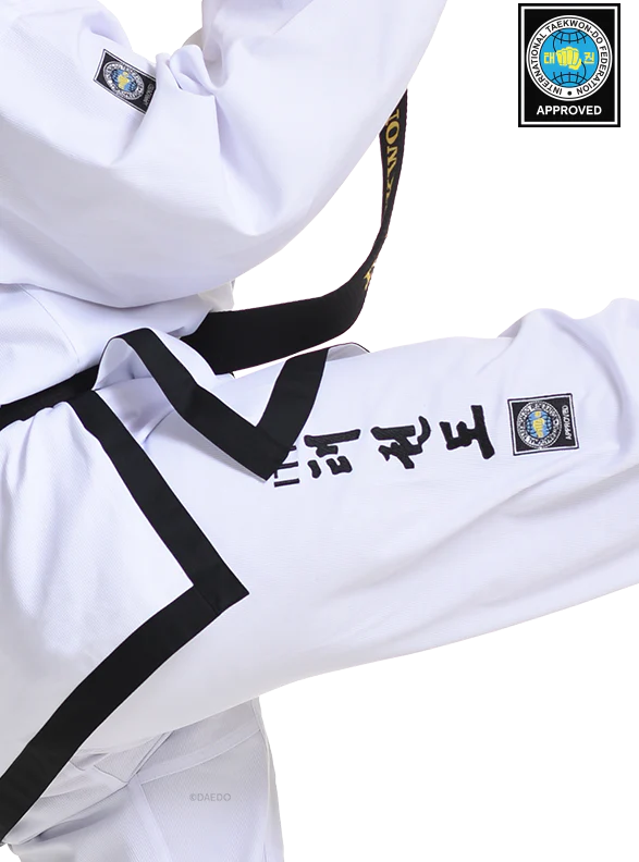 ITF APRROVED DOBOK BLACK BELT (RIBBED) - Image 4